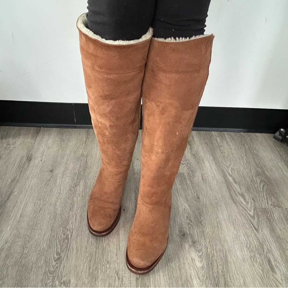 Coach Tan Women’s over the knee boots